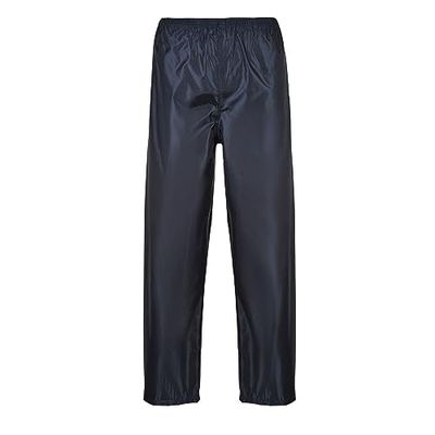 Portwest Calças para chuva clássica, tamanho: L, cor: Marinho, S441NARL