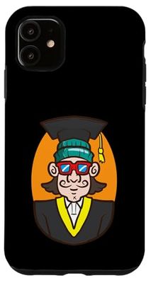 Cool Grad with Shades Academic Swag Vibes Case for iPhone 11