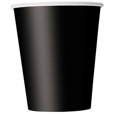 Unik 32046EU - plastfria papperskoppar - 266 ml - svart färg - 14 st (paket med 1)