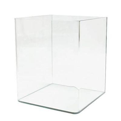 Amtra Nanotank 60 - Aquarium badkuip 60 liter - Teca glas extra helder 38 x 38 x 43 cm - container voor rode vissen of als schildpad voor waterschildpadden met stootmat incl