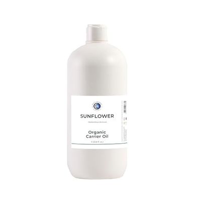 Óleo portador de girassol orgânico - 1 litro - 100% puro
