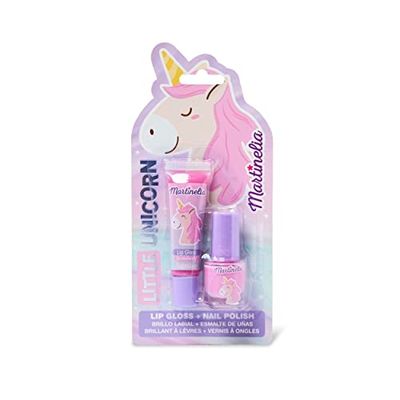 Set of Lip Gloss and Nail Paint for Children, Unicorn