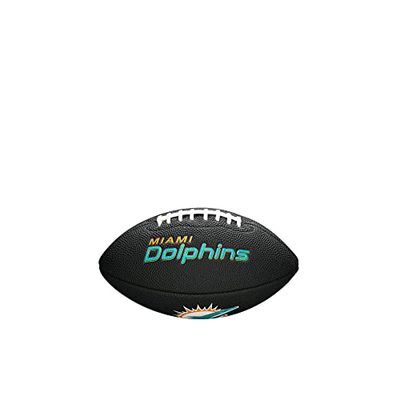 Wilson Mini NFL Team Soft Touch, Ball Unisex-Youth, Black