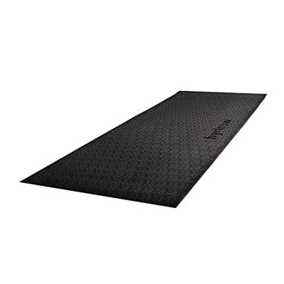 Hydrow under maskinmatta för träningsutrustning, halkfri träningsmatta för stabilitet och golvskydd, lämplig för roddmaskin, löpband, cykel och hemträning (8 x 18 cm B x 0,125 cm tjock)