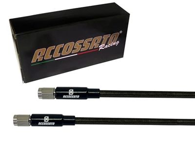 Tubes en tresse Accossato noir carbone pour Isuzu Trooper 2.25 1987-1988, nombre de tubes : 2