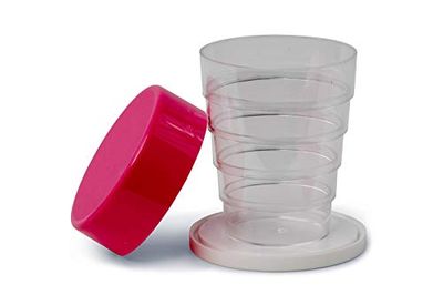 Kimmel Vaso plegable con espejo para camping, picnic, viajes, hogar, 1 unidad (1 unidad)