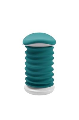 TOPSTAR Sitness Tabouret Dynamique certifié 4D AGR Blanc Papyrus Vert pétrole – Tabouret de Bureau Ergonomique – Hauteur réglable – Renforce Le Dos – Soulage Les disques intervertébraux