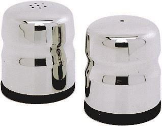 Genware NEV-6068 Mini-Jumbo Condiment Pair, Stainless Steel, 45 mm x 50 mm