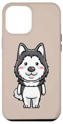 Design con cane Alaskan Malamute Custodia per iPhone 12 Pro Max