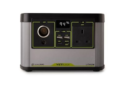 Goal Zero Yeti Portable Power Station - Yeti 200X w/ 187 Watt Hours Battery Capacity, USB Ports & AC Inverter - Solar Generator for Camping, Travel, Outdoor