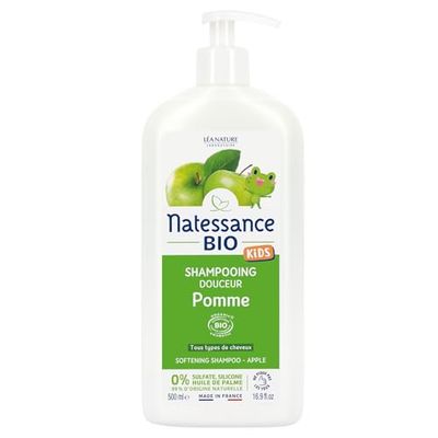 Natessance Kids Shampooing Corps et Cheveux Pomme sans Sulfate 500 ml