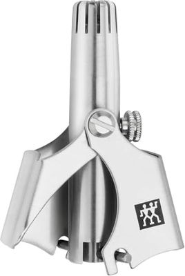 ZWILLING Tagliapeli per naso e orecchie (rimozione sicura dei peli, lame interne, spazzola di pulizia inclusa), premium, argento, 50 mm