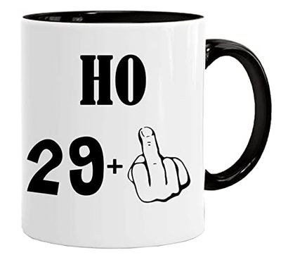 Tasse d'anniversaire | J'ai 29 + 1 | Idées cadeaux originales et amusantes pour homme et femme - pour lui/pour elle | Idées cadeaux pour ami anniversaire | Années cadeaux d'anniversaire maman, pape,