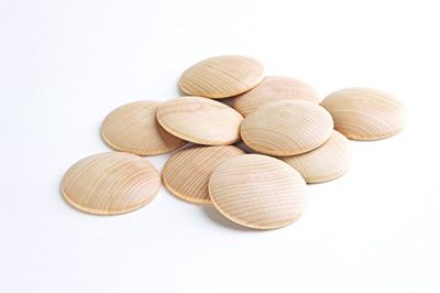 TickiT 73885 Wooden Heuristic Discs 60mm, Pack of 10 Natural
