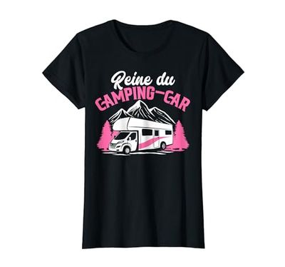 Dicton Amusant Reine Du Camping Car Pour Campeur Camper Camiseta