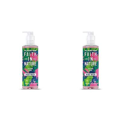 Faith In Nature Natural Dragon Fruit Hand Wash, Revitalising, Vegan and Cruelty Free, No SLS or Parabens, 400 ml (Pack of 2)