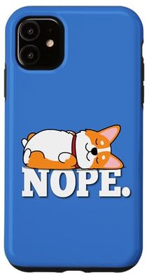 Funny Kawaii Kids NOPE Pembroke Welsh Corgi Dog Lover Custodia per iPhone 11