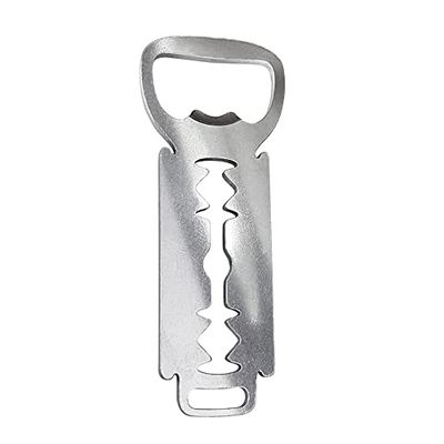 Avisa Stainless steel bottle opener - 'Razor blade small' (silver)