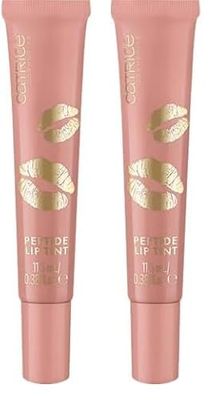 Catrice Cosmetics KISS & GLOW Peptide Lip Tint, volumizzante, lucida (11.5 ml) (Confezione da 2)