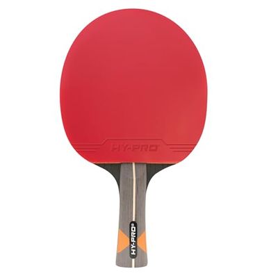 Hy-Pro Racchetta da ping pong – anima in fibra di carbonio, legno Durbale a 7 strati, spugna da 2 mm, con copertura per la testa, qualità delle prestazioni, rotazione e controllo superiori