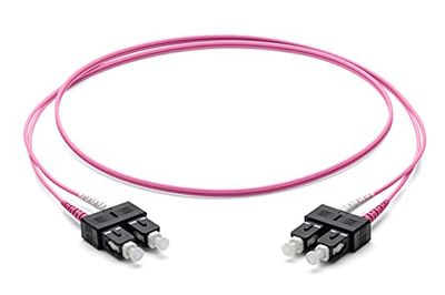 Corning Glasvezel patchkabel 2x 2,0 mm - Multimode Duplex: SC PC Duplex op SC PC Duplex, 3m (violet) - OM4