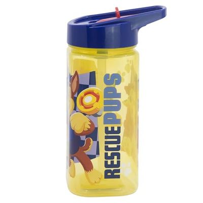 Paw Patrol 510ml Square Reusable Water Bottle with Built-in Straw