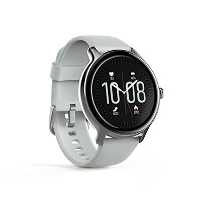 Hama Fitness Tracker Fit Track 4910 tum LCD 1,09 tum pulsimeter, kaloriberäkning, stegräknare, sömnövervakare, musikkontroll, 15 sporter, vattentät, grå