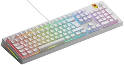 Glorious Gaming GMMK 3 HE tastiera Rapid Trigger, Hall Effect, polling 8K, switch magnetici e meccanici MX, tastiera 100% hot swap, guarnizioni modulari, Doubleshot Keycap PBT, QWERTZ tedesco - Bianco