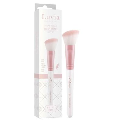Luvia Professional Makeup Brush, Blush Make-Up Brush, Bronzer Brush, Angled Powder Brush, Vegan Cosmetic Brush, 213 // Blush Brush - Candy