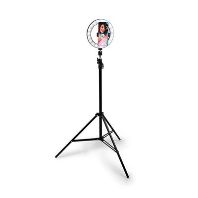 Anneau Lumineux avec trépied réglable et 3 Niveaux de luminosité, idéal pour Selfies et appels vidéo Professionnels.