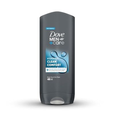 DOVE MEN + CARE for Men Plus Care Clean Comfort Body and Face Wash 400ml