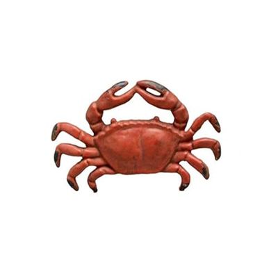 Cupboard knob red crab