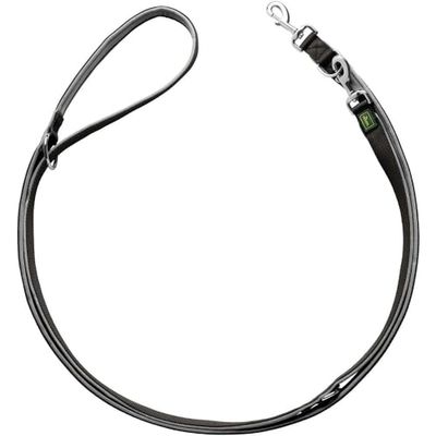 HUNTER NEOPREN Verstelbare hondenriem, 2,0 x 300 cm, zwart/grijs