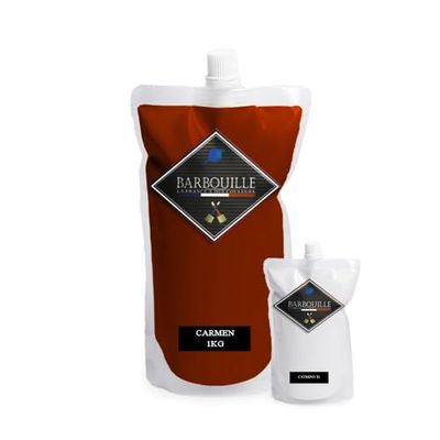 BARBOUILLE - Bar-Résine Carmin - Résine Epoxy Bi-Composants - Effet Brillant - Peinture Mur, Plafond, Boiserie, Carrelage & Métal - Lessivable - COV A+ - Fabriquée En France - 750 ml