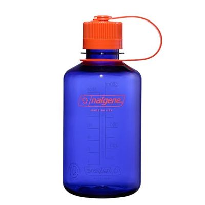 Nalgene Waterfles - Lichtgewicht Sustain Tritan BPA-vrije onbreekbare fles voor backpacken, wandelen, sportschool, 16 oz, smalle mond, maagdenpalm