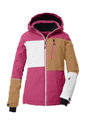 killtec Bambine e ragazze Giacca da sci/giacca funzionale con cappuccio e paraneve KSW 442 GRLS SKI JCKT, pink, 152, 43162-000