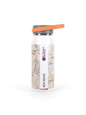 Ordnance Survey Thermal 500ml Bottle, Insulated & Leakproof Walking, Trekking, Hiking Bottle
