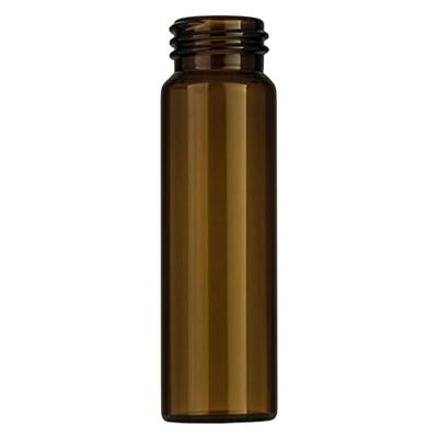 Macherey & Nagel ML-1542 - Bottiglia filettata in vetro, N 24, fondo piatto, marrone, capacità 40 ml, diametro 27,5 mm, altezza 95 mm, confezione da 100 pezzi