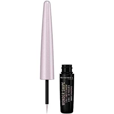 Rimmel - Eyeliner & Ombre à Paupières Wonder'Swipe - Formule 2-en-1 - Longue Tenue, sans transfert - 005 Yassss - 1,7ml