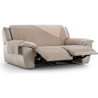 ECOMMERC3 | Funda Sillón Relax 3x2 Acolchada y Reversible - Funda Sillón Relax Crudo Protector de Sofá Ajustable, Confort Extra y Diseño Elegante