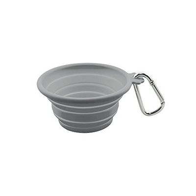 FouFou Dog Gamelle Pliable pour Chien et Chat Gris Taille M 60225