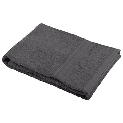 Lovely Casa - Badhandduk - storlek 30 x 50 cm - 100% ekologisk bomull - antracit - lagunmodell - badtvätt - utmärkt kvalitet