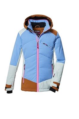 killtec Bambine e ragazze Giacca da sci/giacca funzionale impermeabile con cappuccio e paraneve KSW 403 GRLS SKI JCKT, lavendel, 176, 42071-000