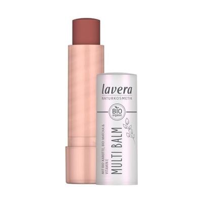 lavera Multi Balm Sunset Red 01 – intensywny kolor – świeży blask – bezproblemowe blaknięcie – do oczu, ust i policzków – wegański – naturalny kosmetyk – 4,9 g