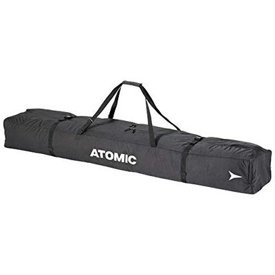 Atomic Nordic Ski Bag Schwarz - Skitasche für DREI Paar Ski & Stöcke - Längenverstellbare Tasche - Wasser- & schmutzabweisend - Vollständig gepolstert - INKL. Tragegurt, Noir, Taille Standard, Course
