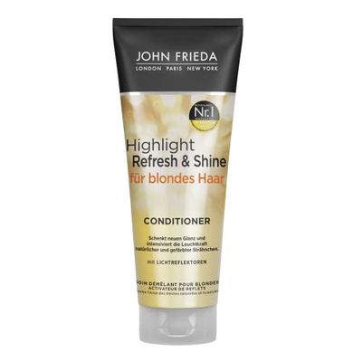 John Frieda Highlight Refresh & Shine - Conditioner for Blonde Hair - Gives New Shine and Intensifies the Luminosity of Highlights, 250 ml