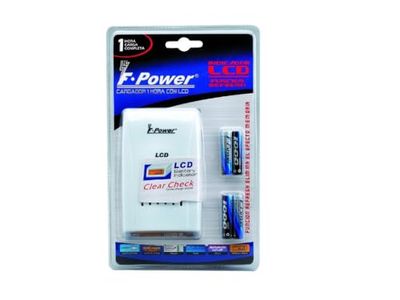 1H LCD snellader: inclusief 2 x LR6 2700 mAh batterijen en 2 x LR03 1000 mAh batterijen. Efficiënt en snel opladen voor uw apparaten. Compact en gemakkelijk te gebruiken, altijd klaar wanneer u het