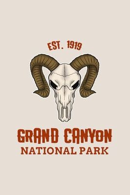 Grand Canyon National Park Blank Lined Journal: Desert Ram Themed Notebook for Travel Lovers, 120 Pages 6 x 9 inches