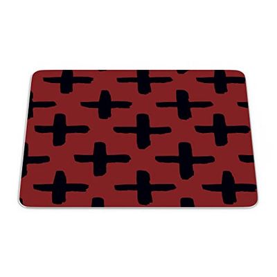 Bonamaison, Rechthoek Pop Art Digital bedrukte muismat, antislip onderkant, voor kantoor en thuis, grootte: 22x18 cm