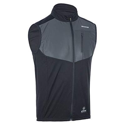 Oxford Venture Cycle Gilet, Black - Breathable Windproof Gilet With Reflective Panel For High-Visibility (Medium)